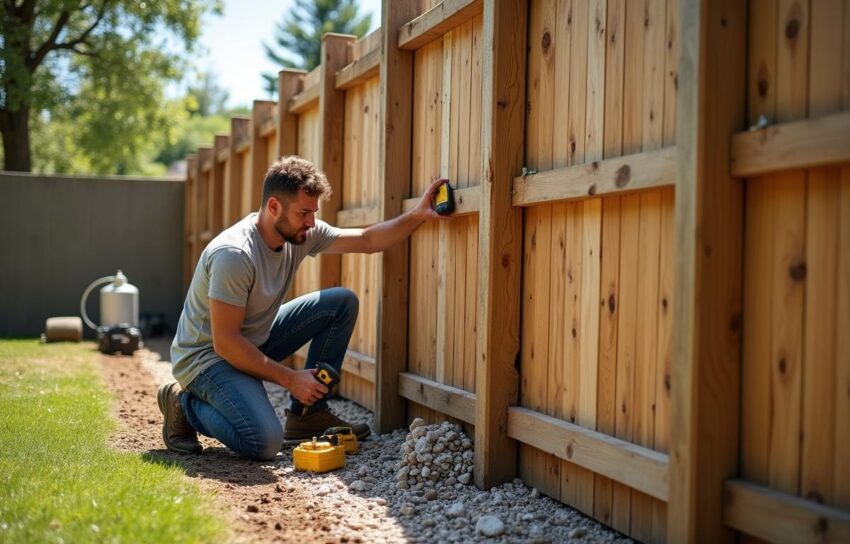 how to fix a falling fence