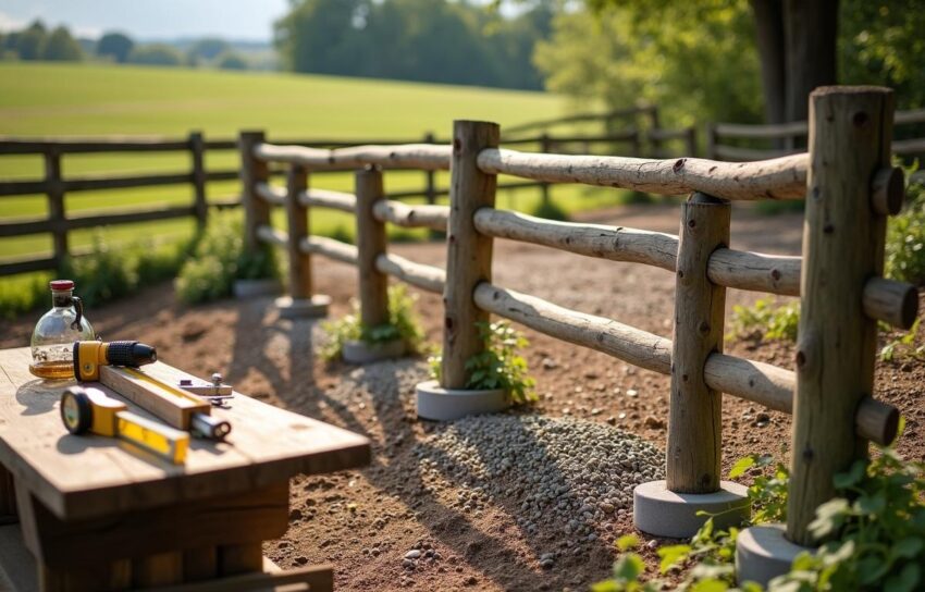 how to install split rail fence