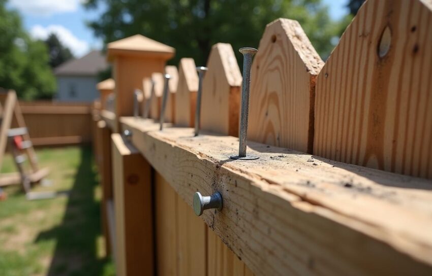 what size nails for fence pickets